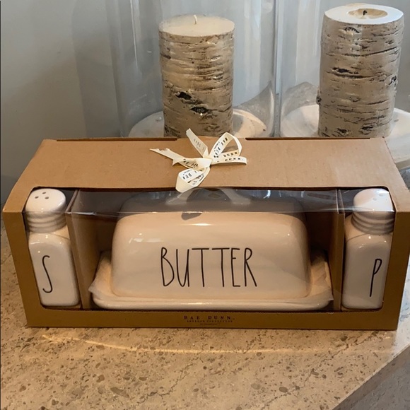 Rae Dunn Other - LAST ONE:Rae Dunn “Butter & S & P” ceramic set.